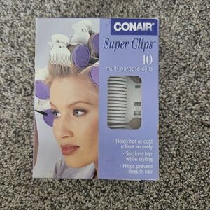Conair Super Clips Vintage 1997 Roller Holders New Open Box Set Of 12. 90's